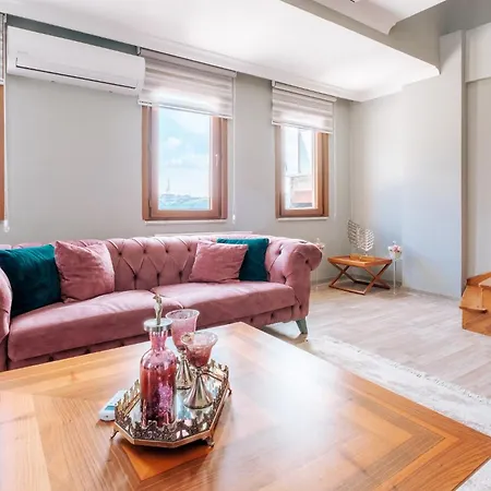 Huge Duplex Flat W Terrace Near Bilgi University Apartament Stambuł